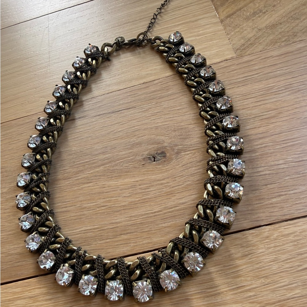 Lydell NYC Vintage Statement Necklace in Antique Gold